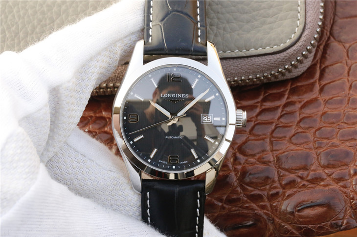 一比一復刻浪琴制錶傳統康鉑繫列L2.785.4.56.3男士腕錶和原裝完全一致￥4480元