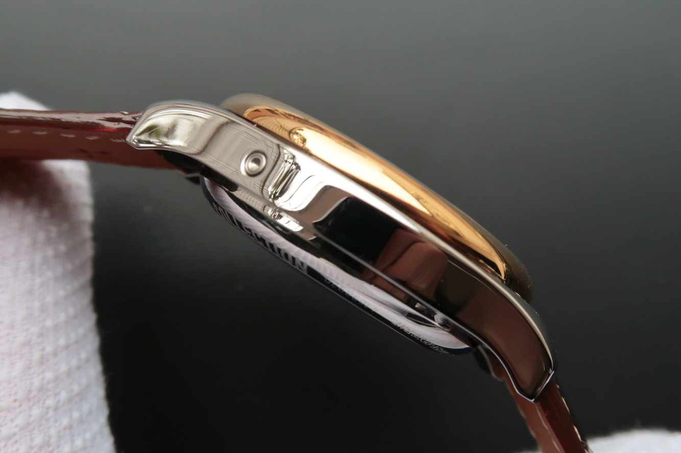 高仿浪琴名匠八針L2.773.4.78.6八針月相白面金殼手錶￥4680元-高仿浪琴