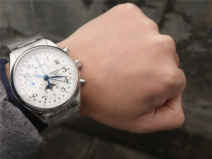 復刻浪琴名匠月相L2.773.4.78.6腕錶 採用上海7751機芯改原裝L.687型機芯精鋼錶帶￥4380元-高仿浪琴