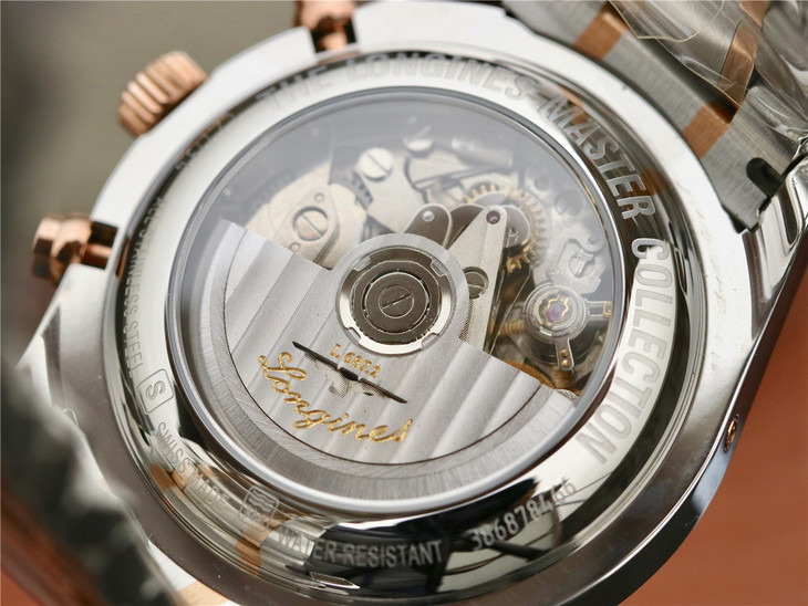 復刻浪琴名匠月相L2.773.4.78.3腕錶 採用上海7751機芯改原裝L.687型機芯精鋼錶帶￥4580元-高仿浪琴