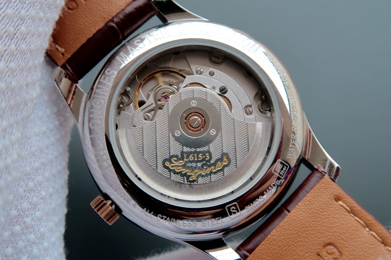 一比一復刻浪琴名匠L2.708.4.78.3動能顯示皮帶男士手錶￥3680元-高仿浪琴