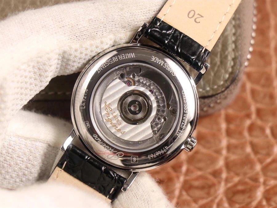 原裝一比一復刻浪琴瑰麗繫列L4.921.4.52.2腕錶 男士自動機械手錶￥3780元-高仿浪琴