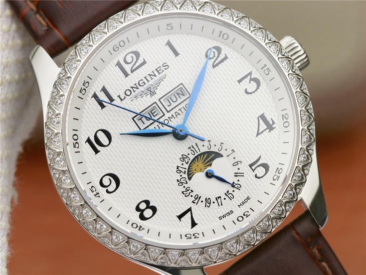 一比一高仿浪琴制錶傳統名匠繫列 L2.503.0.83.3 皮錶帶 自動機械男士手錶￥3780元-高仿浪琴