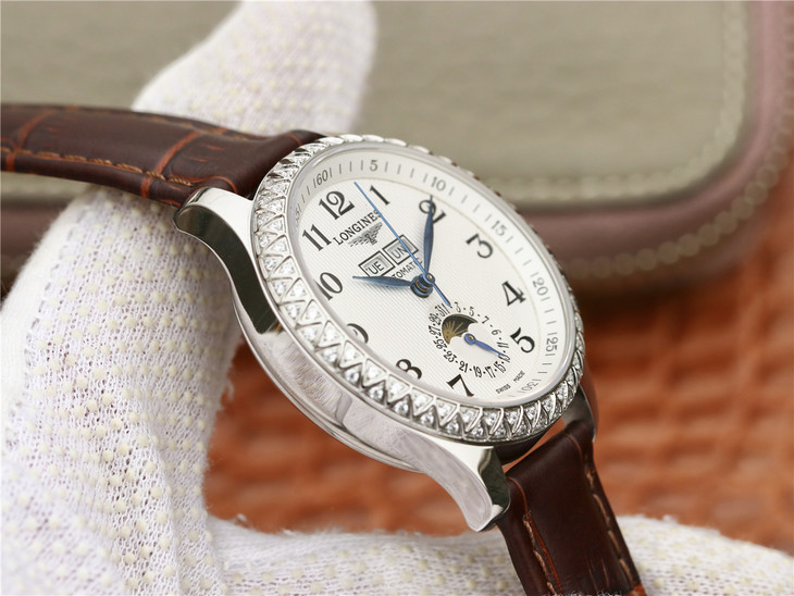 一比一高仿浪琴制錶傳統名匠繫列 L2.503.0.83.3 皮錶帶 自動機械男士手錶￥3780元-高仿浪琴