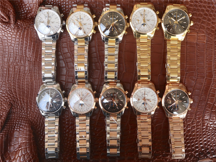 復刻浪琴制錶傳統繫列康鉑款多功能自動機械錶 同步7751機械機芯3680元-高仿浪琴