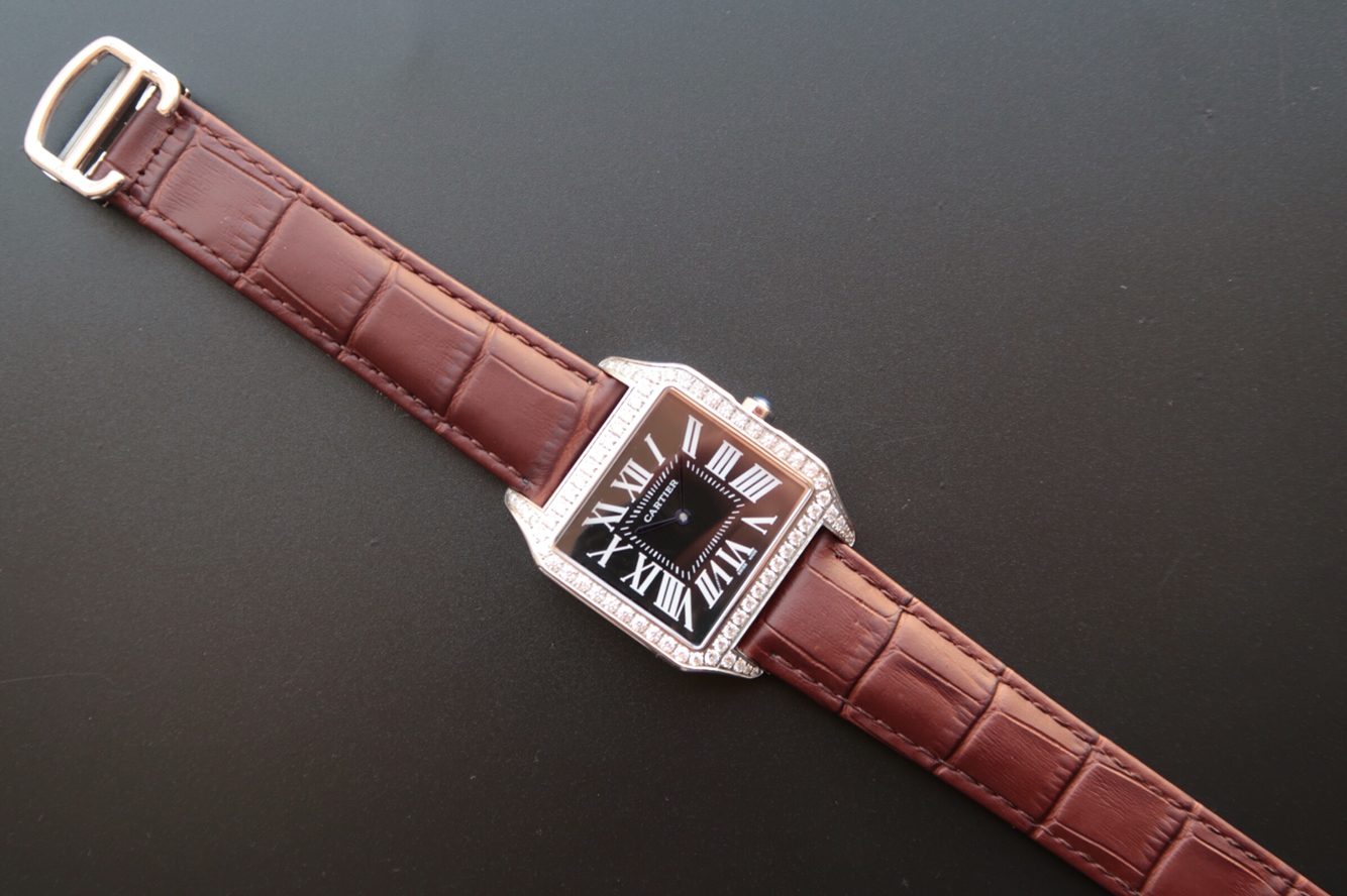 一比一復刻卡地亞桑托斯（山度士）繫列WH100651中性機械腕錶￥3580元-高仿卡地亞