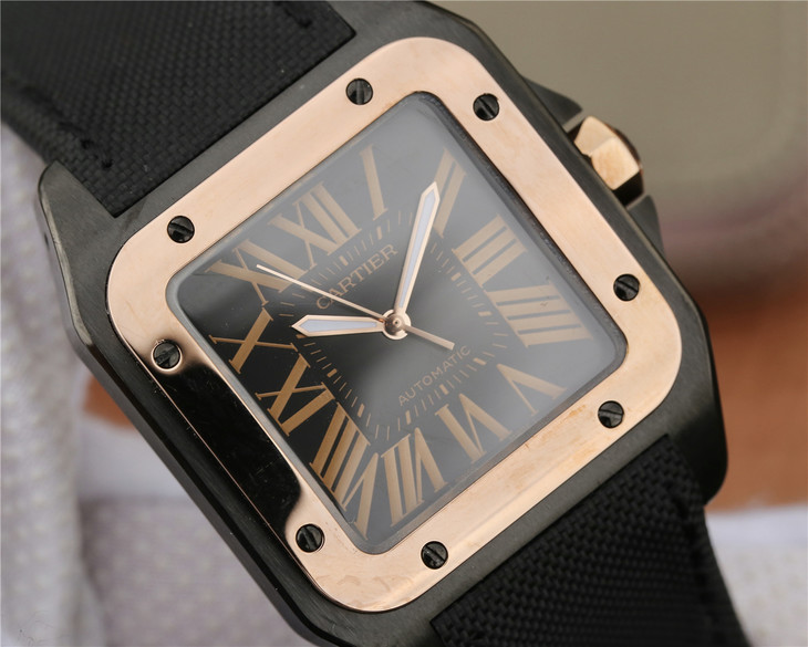 正品刻模卡地亞山度士黑騎士 市面上最強頂級復刻山度士手錶￥4680-高仿卡地亞
