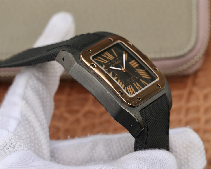正品刻模卡地亞山度士黑騎士 市面上最強頂級復刻山度士手錶￥4680-高仿卡地亞