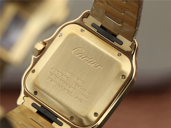 卡地亞復刻新款山度士WGSA0009(大號) 精鋼錶帶 自動機械機芯 男士腕錶￥3880-高仿卡地亞