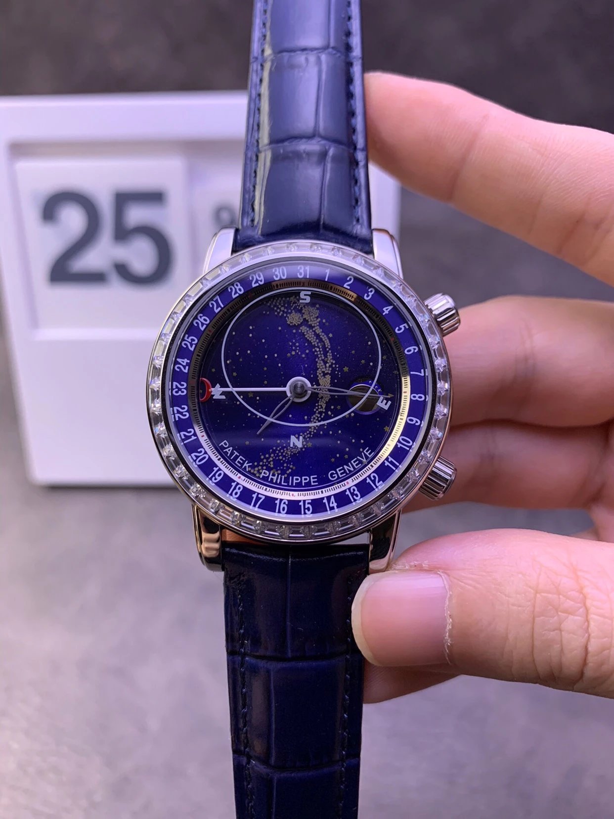 復刻百達翡麗復雜功能時計繫列星空月相計時機械腕錶￥4680-高仿百達翡麗