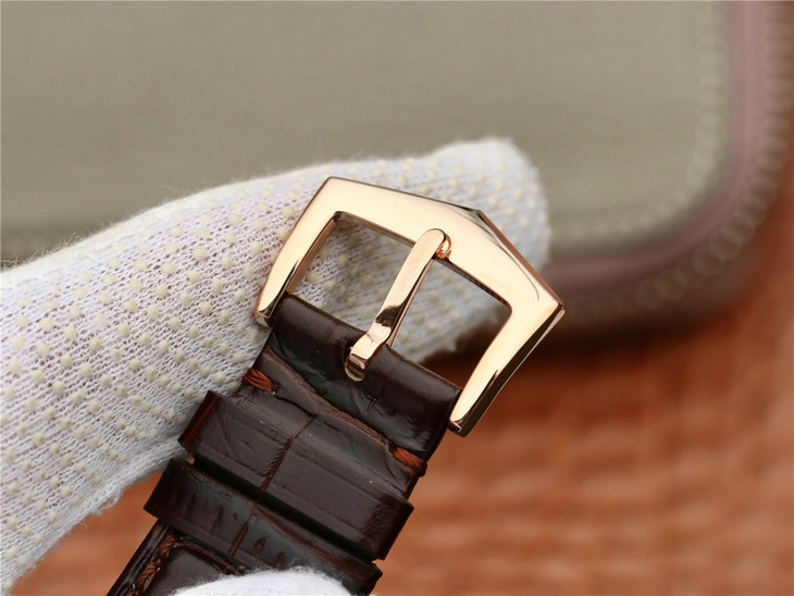 百達翡麗復雜功能計時5205G 皮錶帶 自動機械男士腕錶￥3980-高仿百達翡麗