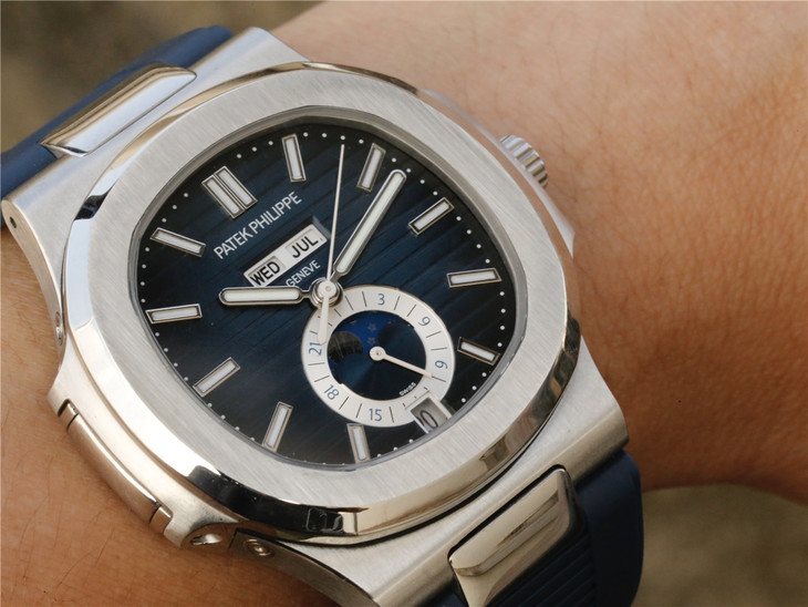 百達翡麗運動繫列5726鸚鵡螺男士腕錶 原裝開模歴經2年研發生產￥4380-高仿百達翡麗