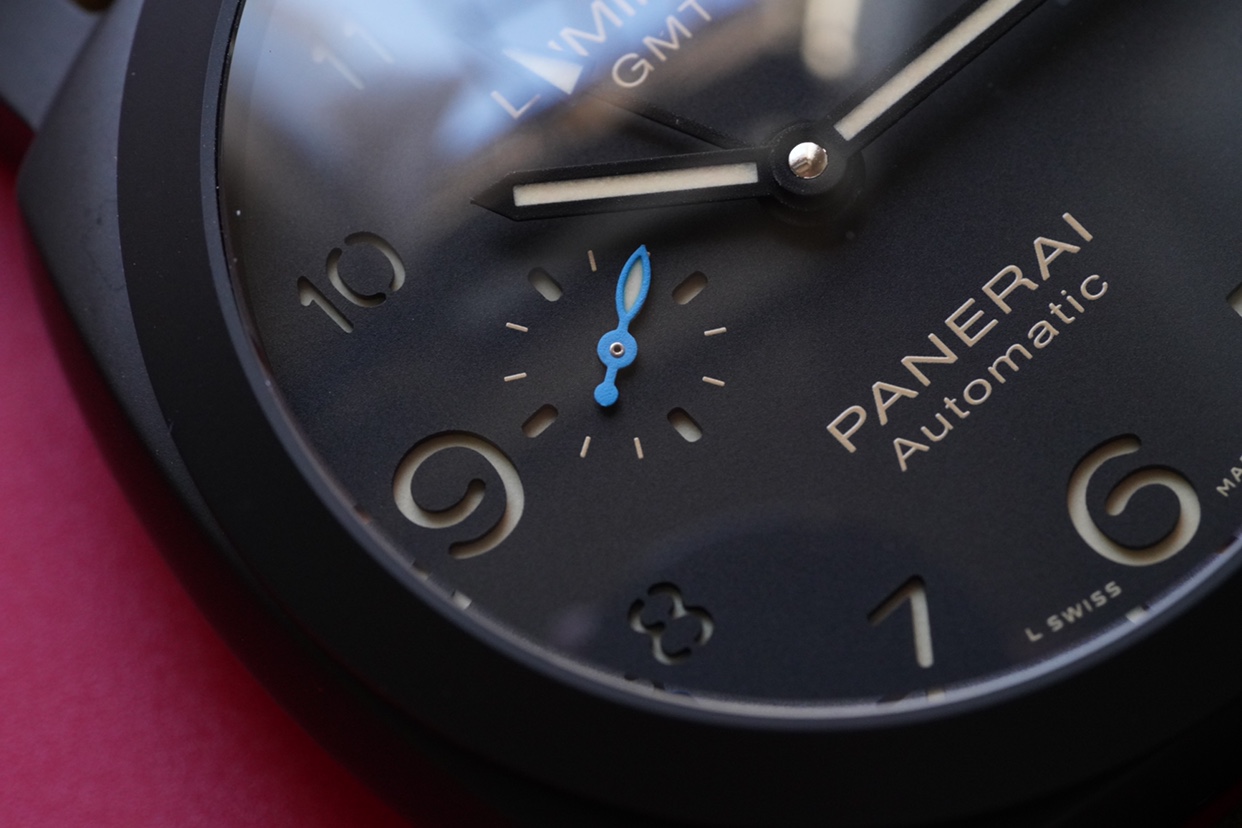 頂級復刻沛納海繫列PAM01441機械男士手錶 黑陶藍色小秒針￥3980-高仿沛納海