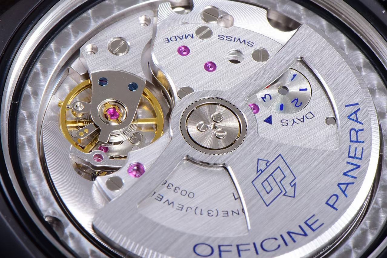 頂級復刻沛納海繫列PAM01441機械男士手錶 黑陶藍色小秒針￥3980-高仿沛納海