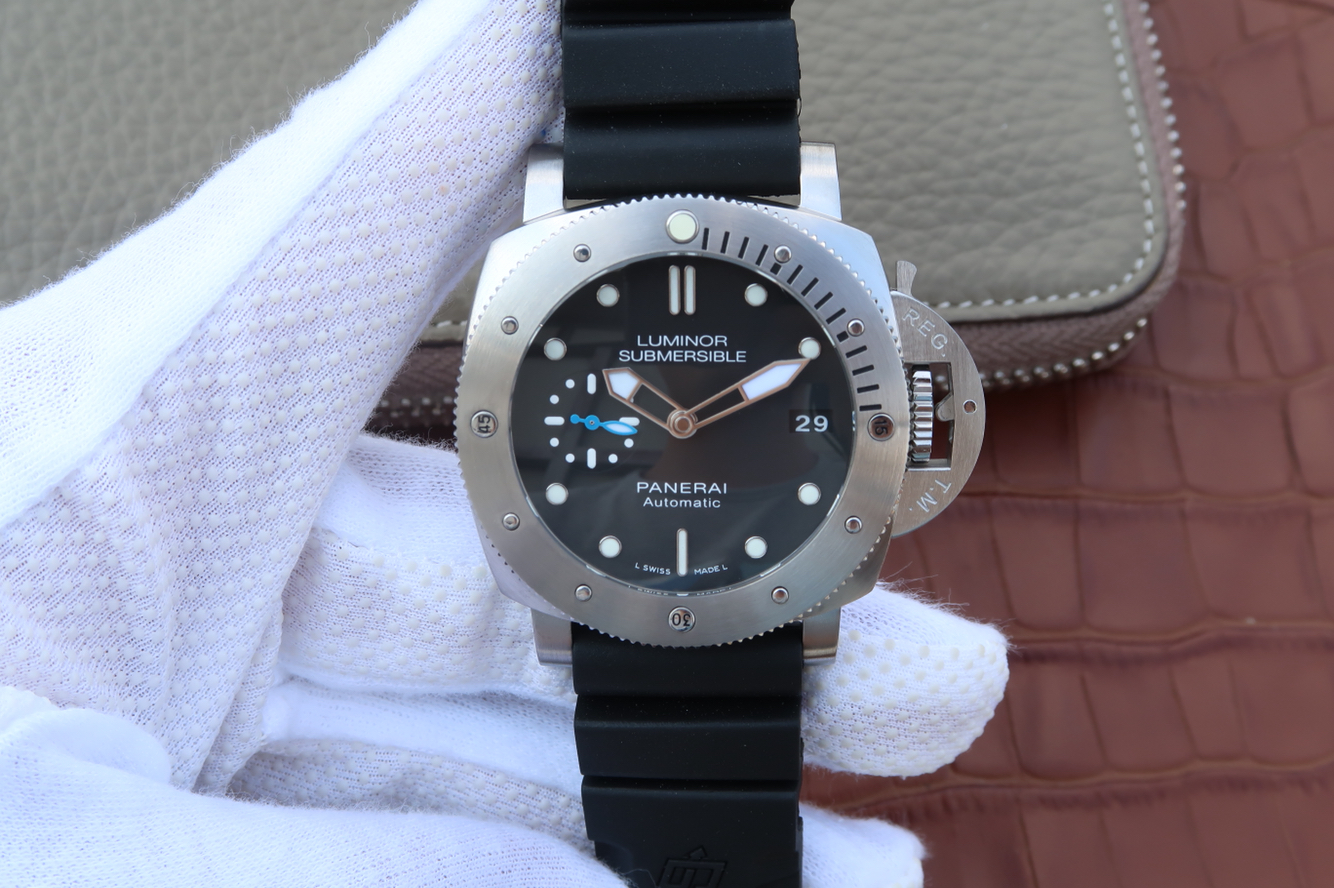 沛納海Pam682/pam00682 矽膠錶帶 克隆P.9010自動上鏈機芯 男士腕錶￥3980