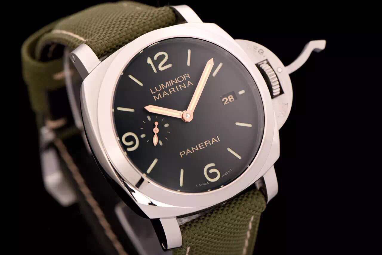 沛納海PAM618（HONGKONG版本）帆佈錶帶 搭載ASIA7750全自動機芯 男士腕錶￥3980