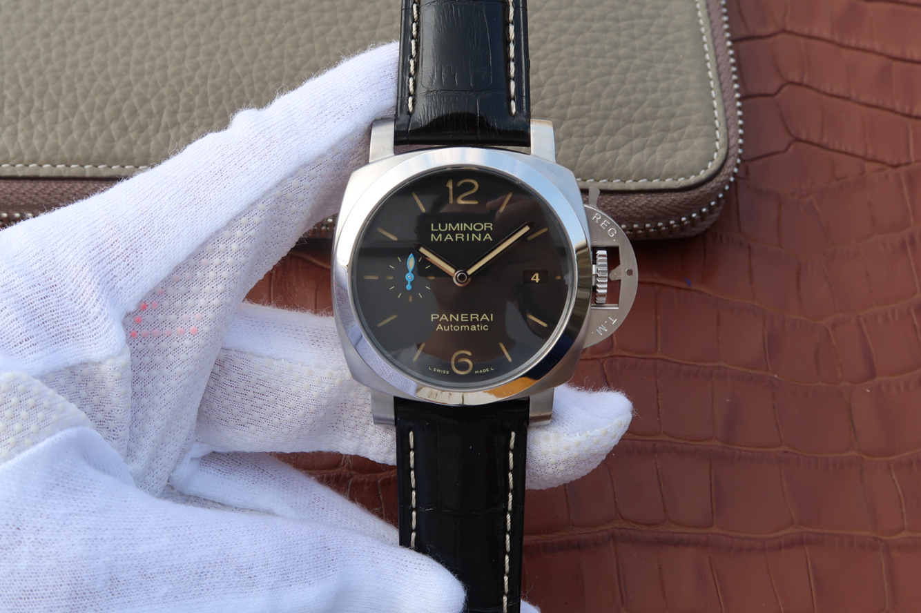 沛納海pam01392 復刻沛納海1392 皮帶錶 自動機械機芯 男士腕錶￥3980