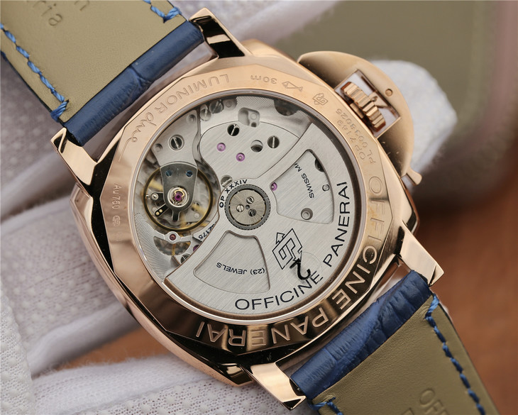 沛納海PAM756 限量款 超級夜光 中性腕錶 改OP.XXXIV自動機械機芯 牛皮錶帶￥3980-高仿沛納海