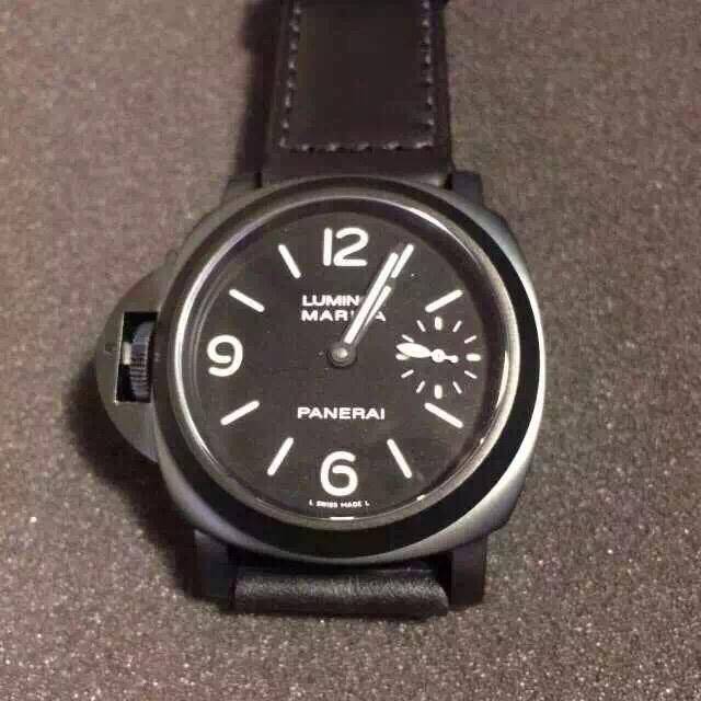 沛納海PAM026 繫列 限量珍藏款男士手動機械手錶 牛皮帶錶￥3980