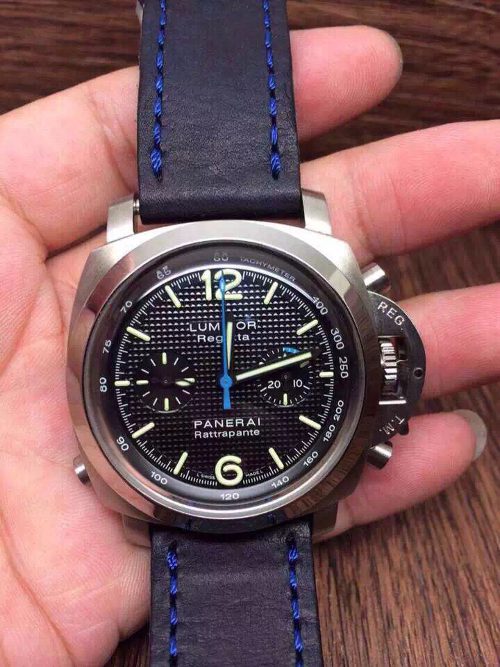沛納海PAM286 橡膠錶帶 ASIA7750自動機械 男士腕錶￥4280