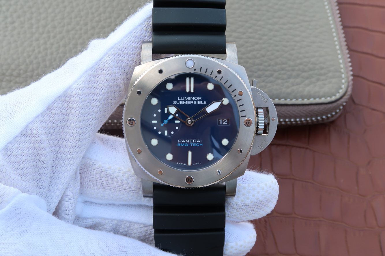 沛納海PAM00692 矽膠錶帶 P.9010自動上鏈機械機芯 男士腕錶￥3980-高仿沛納海