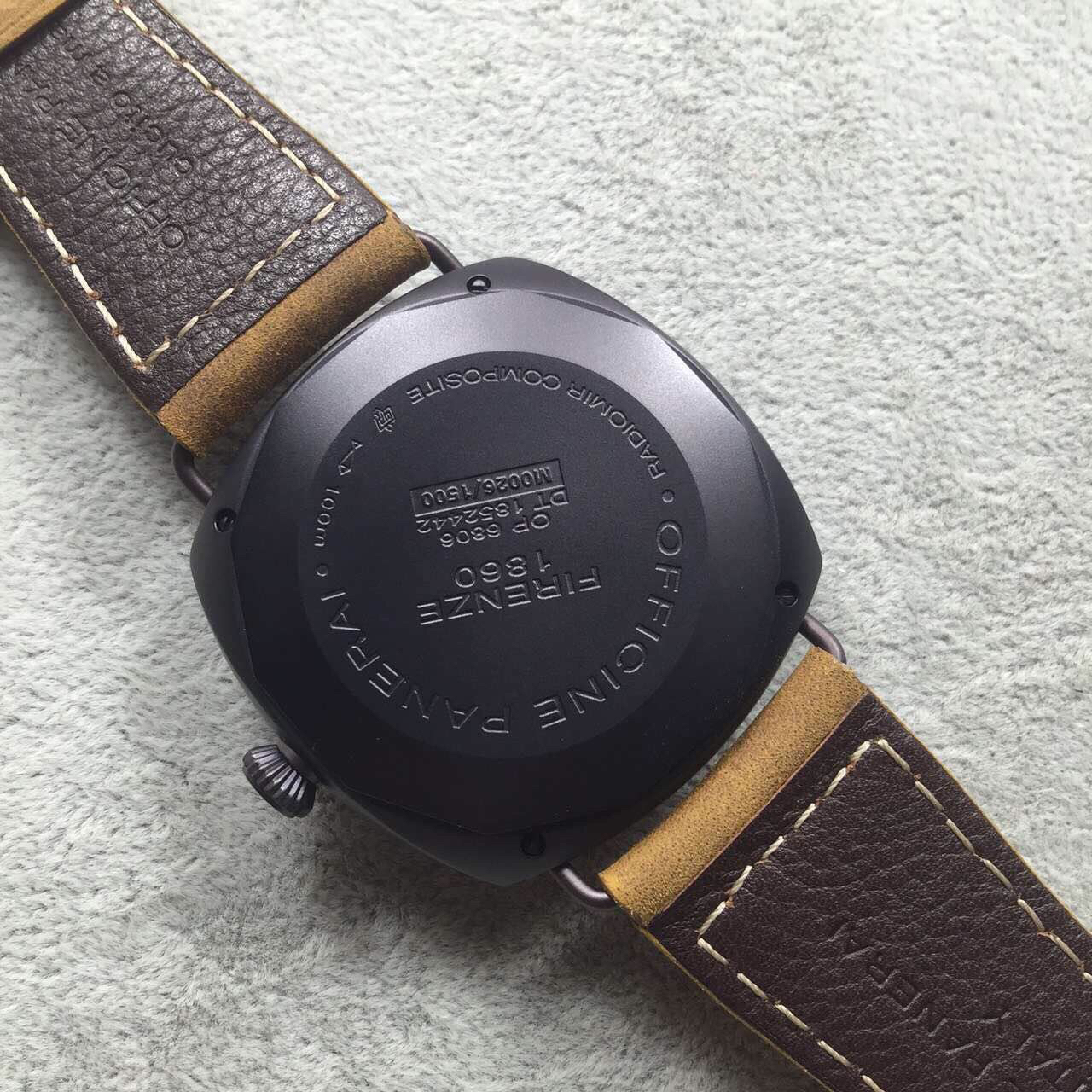 沛納海 型號 PAM 339 繫列LUMINOR 牛皮錶帶 手動機械機芯 男士腕錶￥3980-高仿沛納海