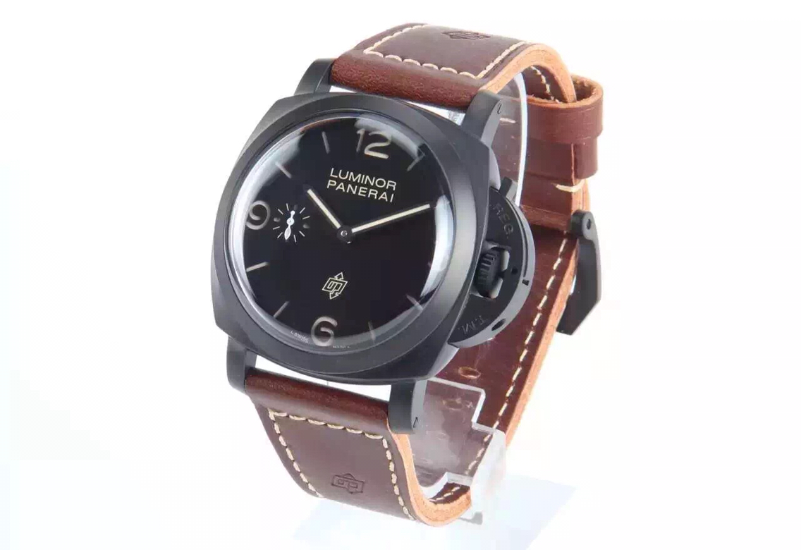 沛納海PAM617 星級限量版 搭載自制P.3000機芯3日鏈長動力 男士皮帶手錶￥3980