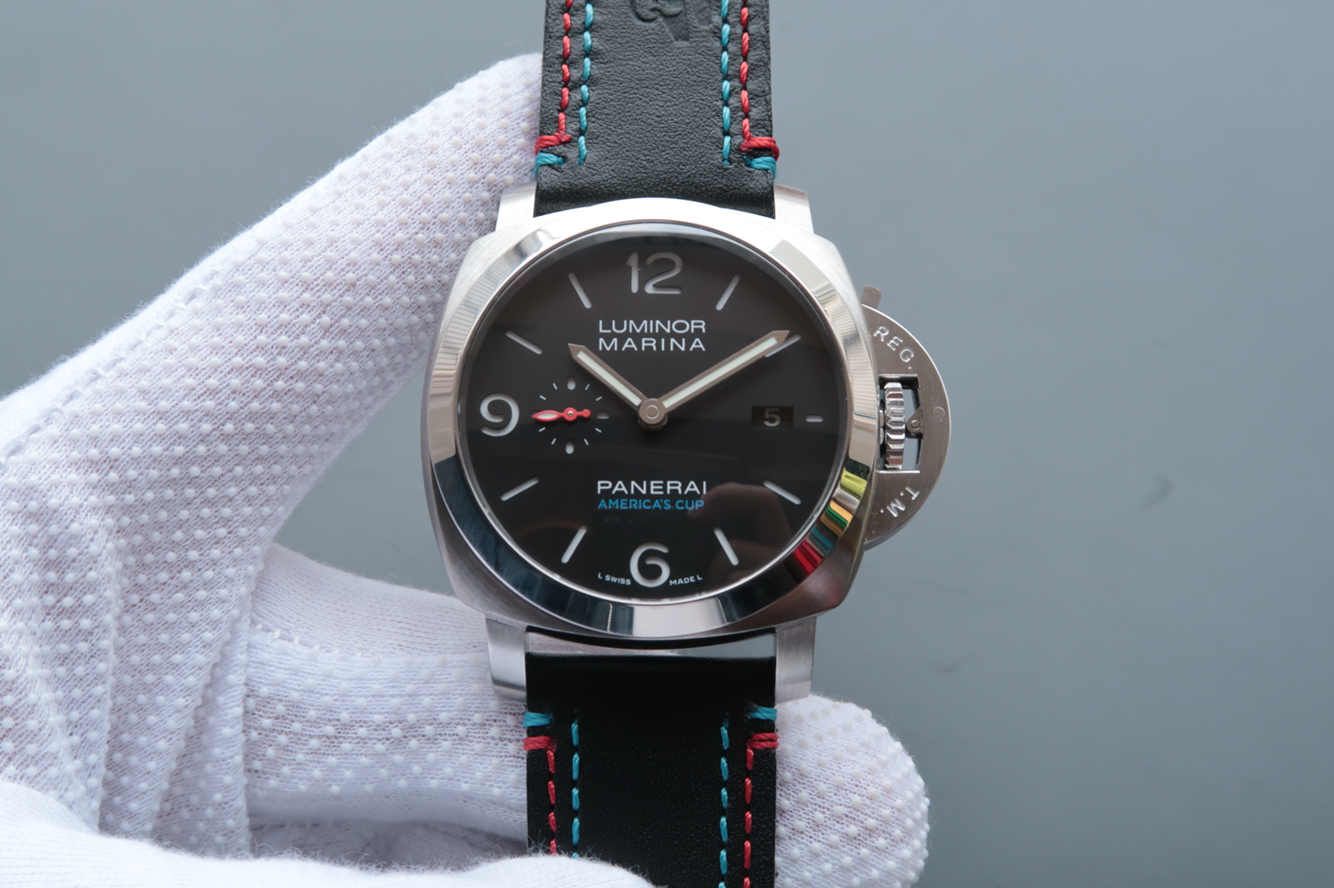 沛納海572頂級SF版PAM00572 皮帶錶 P4000機芯 男士腕錶￥3980
