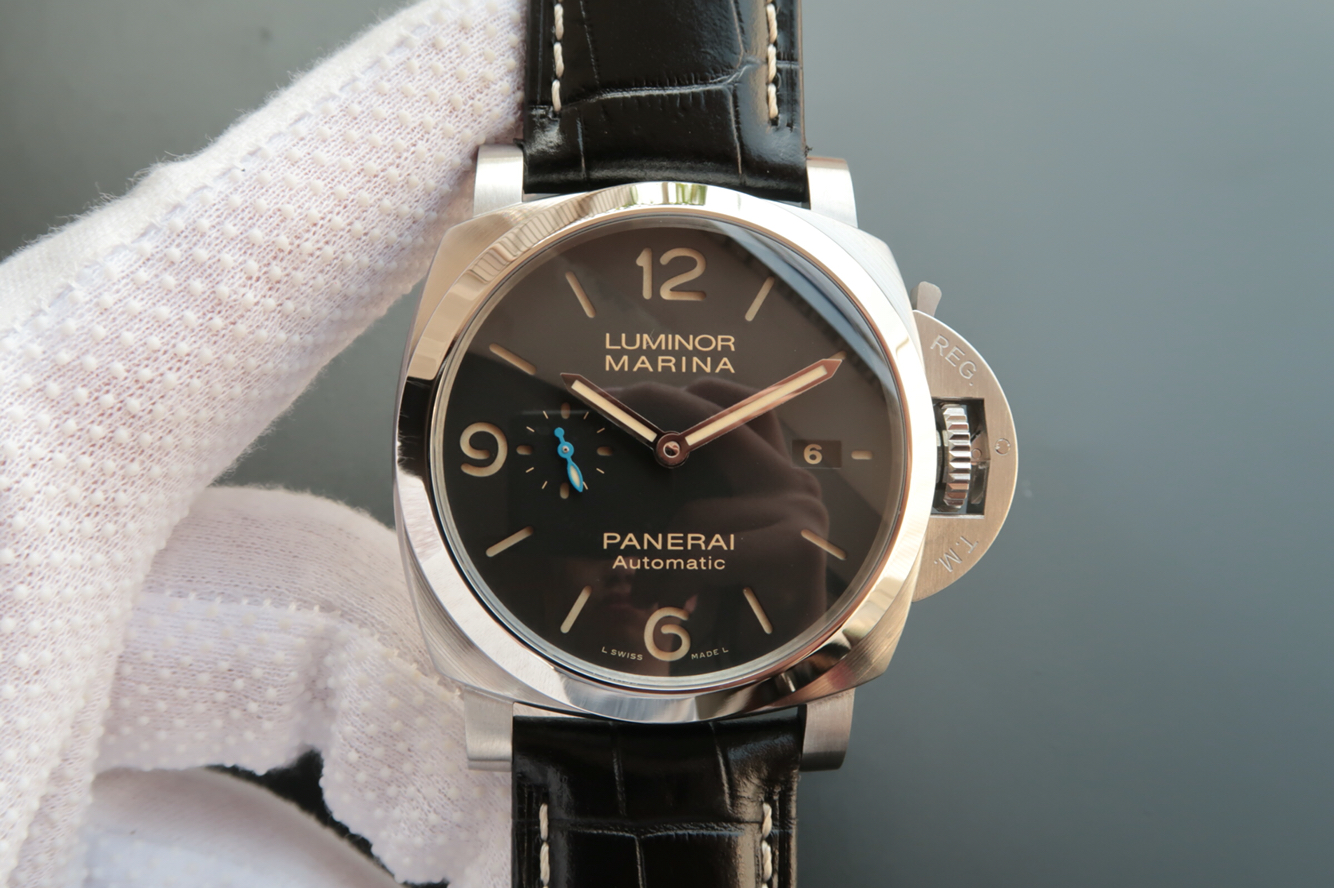 沛納海PAM1312（深刻雋永，用心守護）皮帶錶 P.9010自動上鏈機芯 男士腕錶￥3980
