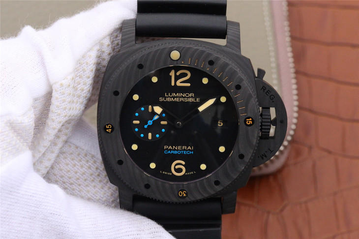 沛納海V2升級版616/PAM00616 橡膠錶帶 自動機械機芯 男士腕錶￥3980