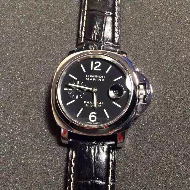 沛納海PAM104 繫列LUMINOR 牛皮錶帶 ASIA7750自動機械 男士腕錶￥3980