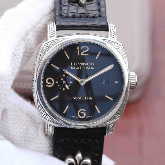 沛納海312/pam00312純銀腕錶 皮帶錶 自動機械機芯 男士腕錶￥3980