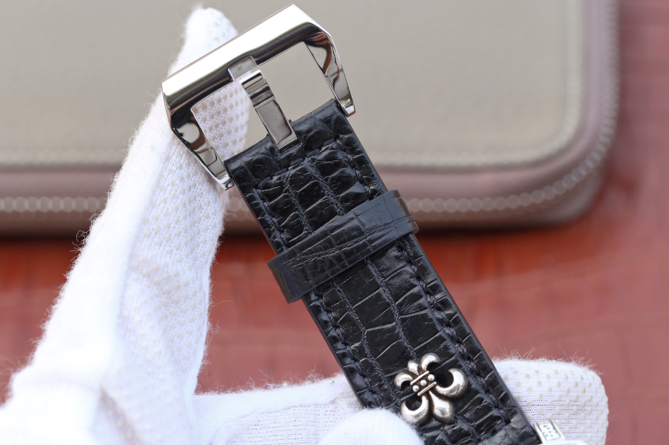 沛納海312/pam00312純銀腕錶 皮帶錶 自動機械機芯 男士腕錶￥3980-高仿沛納海