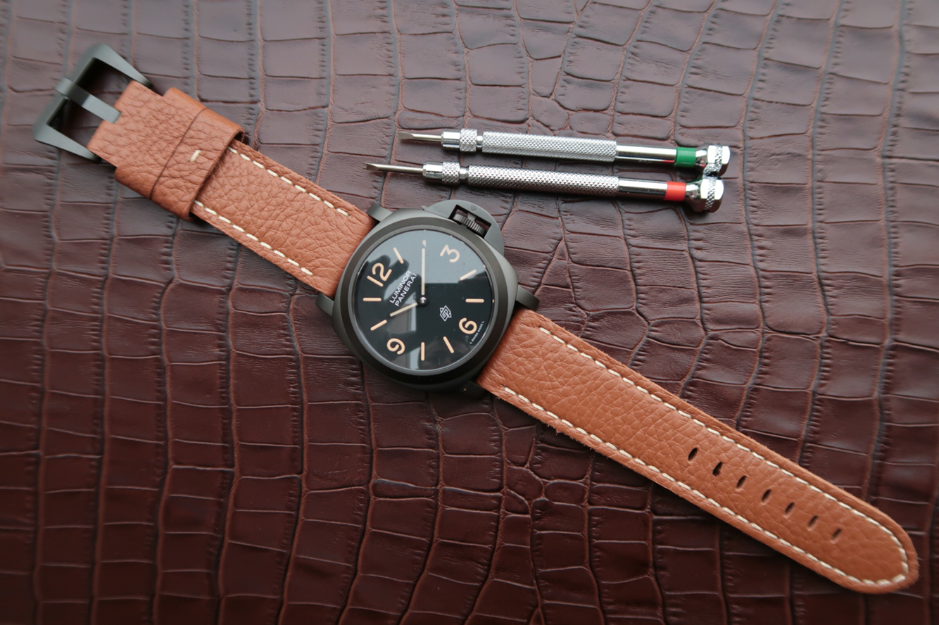 沛納海PAM00360 皮帶錶 6497手動機械機芯 男士腕錶￥3480-高仿沛納海