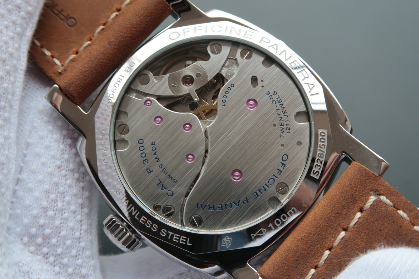 沛納海pam690 皮帶錶 海鷗6497手動機械改p3000機芯 男士腕錶￥3980-高仿沛納海