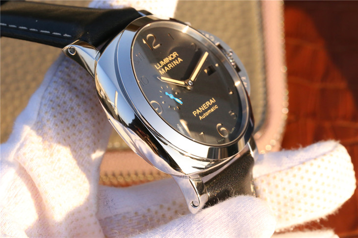 沛納海Pam1359 44MM全新升級 V2版 皮帶錶 與原裝機芯P9010完全一致 男士腕錶￥3980-高仿沛納海