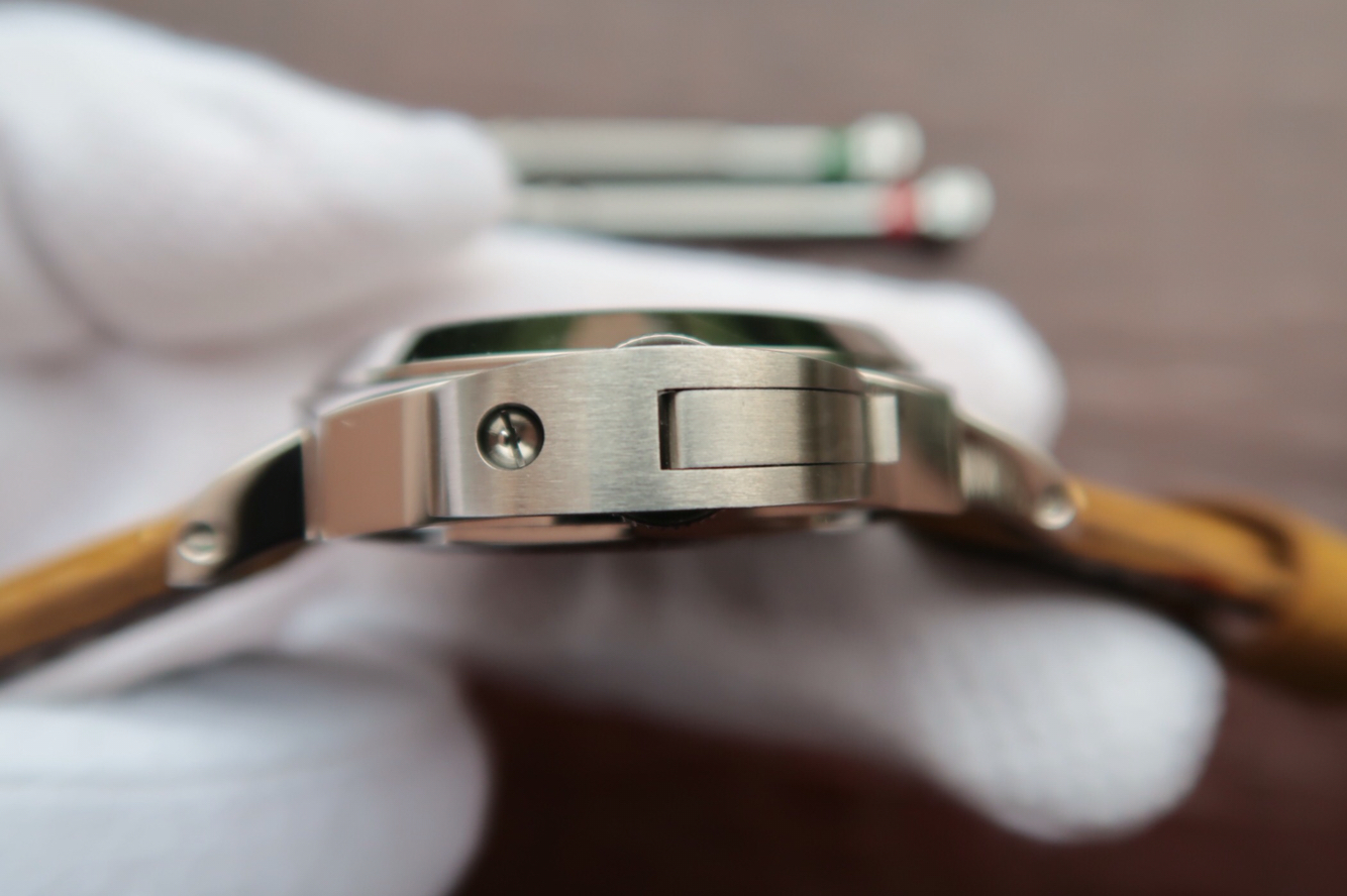 沛納海PAM416 瘋馬皮錶帶 6497手動機械機芯 男士腕錶￥3980-高仿沛納海