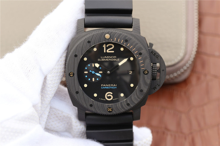 沛納海pam00616終極版本 矽膠錶帶 P9000自動機械男錶 男士腕錶￥3980-高仿沛納海