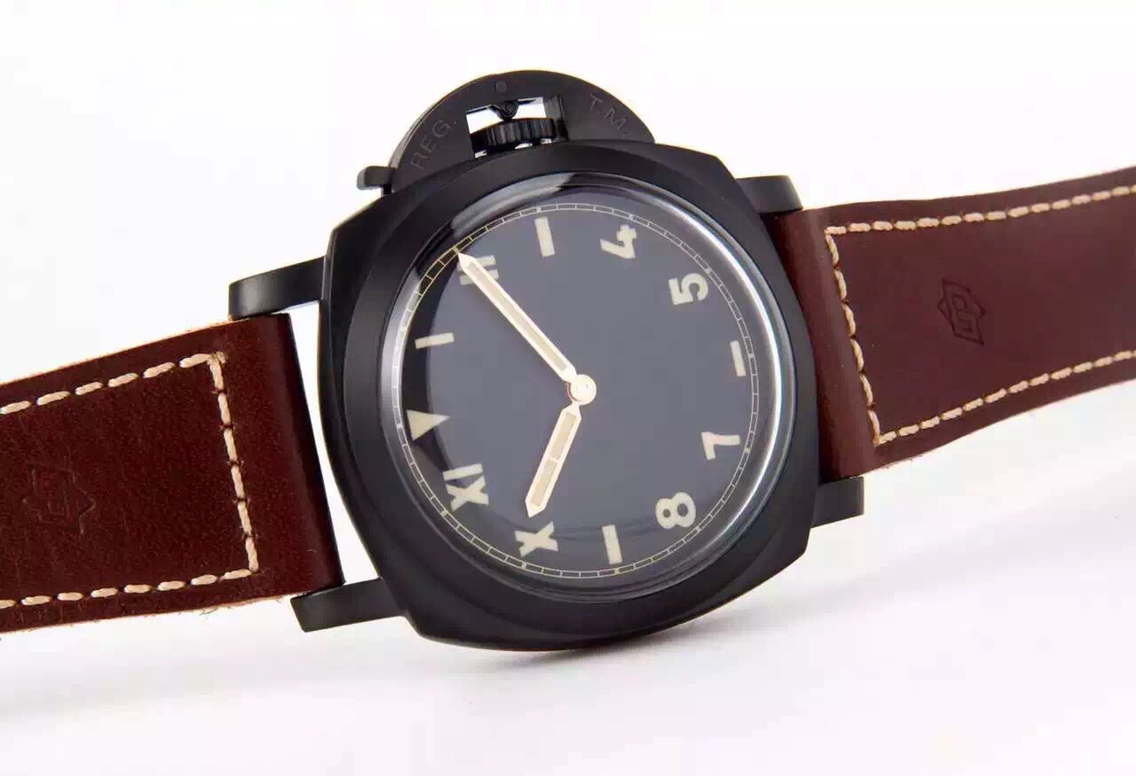 沛納海PAM629.. 首次在Luminor上的加州面 P.3000機芯 牛皮錶帶 男士腕錶￥3480
