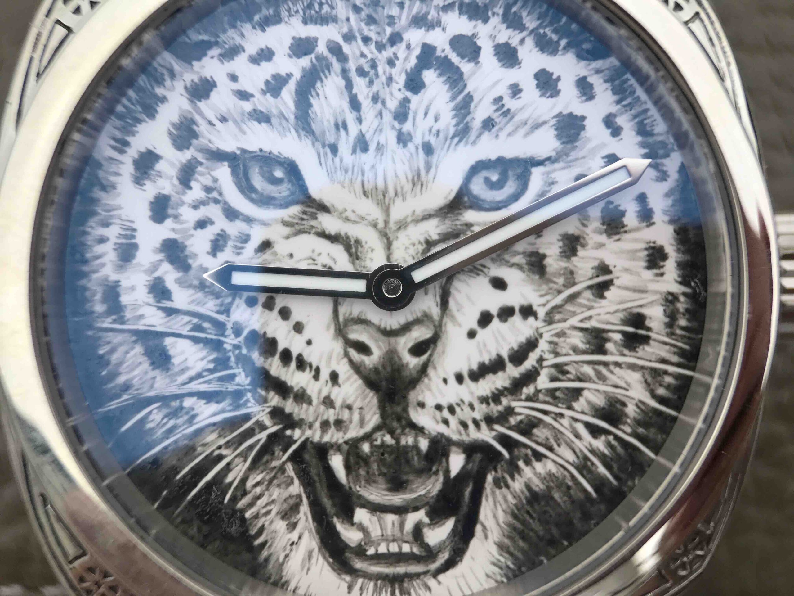 純銀沛納海豹子頭獨特而考究的新款時計 鱷魚錶帶 自動機械機芯 男士腕錶￥3980-高仿沛納海