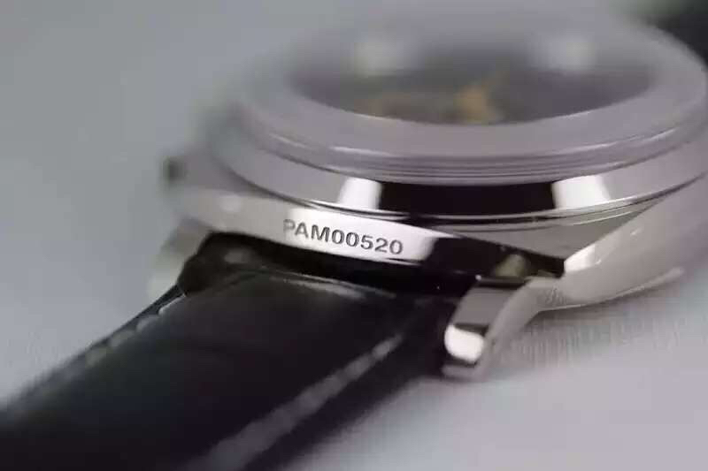 沛家pam520 牛皮錶帶 7750手動上鏈機芯 男士腕錶￥3980-高仿沛納海