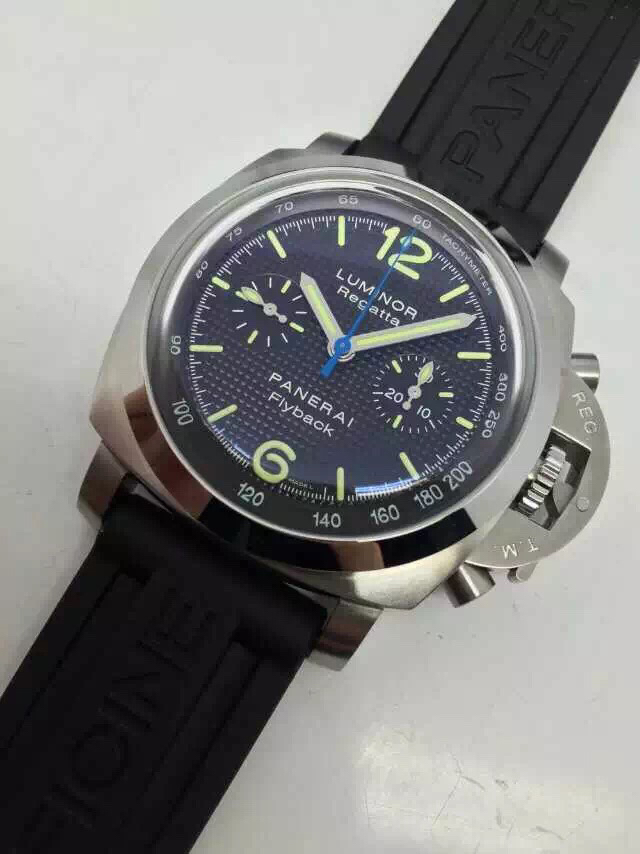沛納海PAM253 橡膠錶帶 ASIA7750自動機械 男士腕錶￥4280
