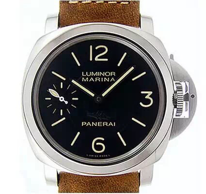 沛納海Pam417 瘋馬皮錶帶 搭載P5000.手動機械機芯 男士腕錶￥3980