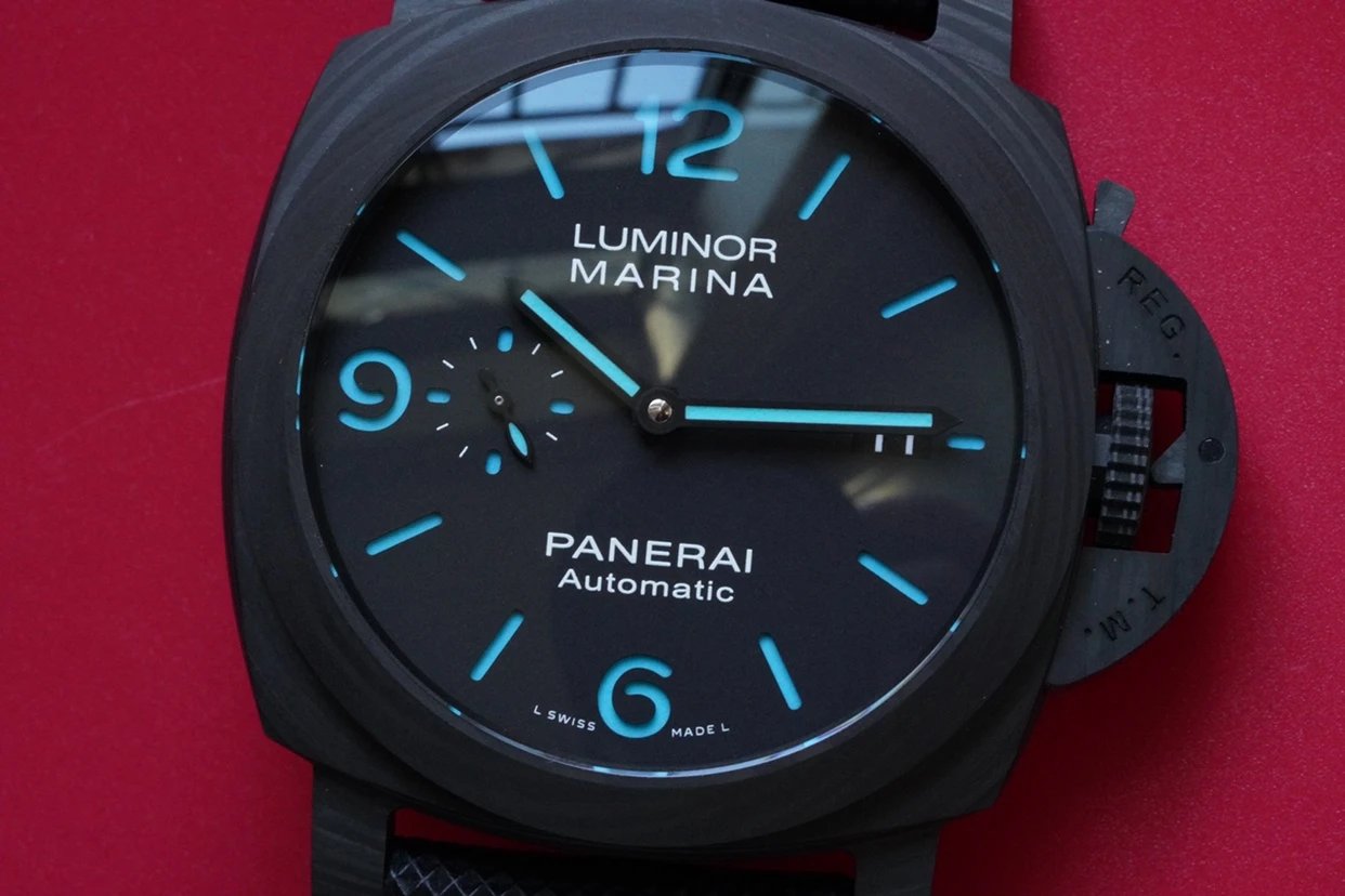 一比一復刻沛納海廬米諾繫列PAM01661機械男錶 黑盤超強夜光￥3980-高仿沛納海
