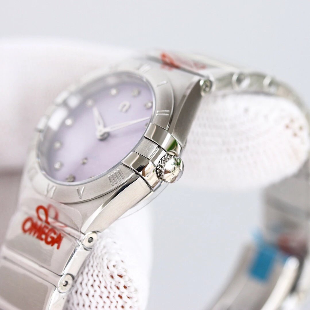 歐米茄星座繫列131.10.28.60.60.002紫盤搭載原裝正品瑞士機芯28MM女錶￥2980.00元-高仿歐米茄
