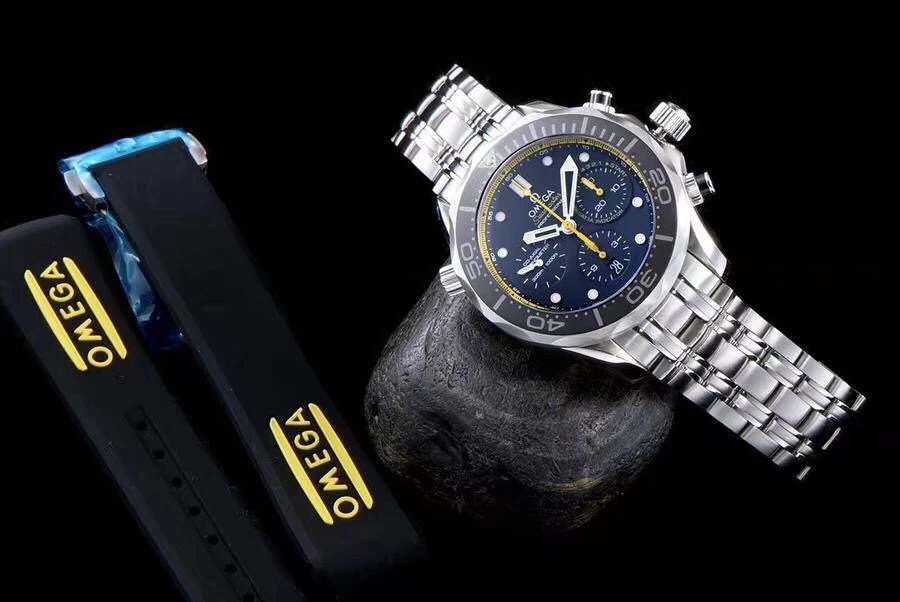 歐米茄海馬300繫列212.30.44.50.01.002藍盤款搭載7753機芯44MM男錶￥3880.00-高仿歐米茄