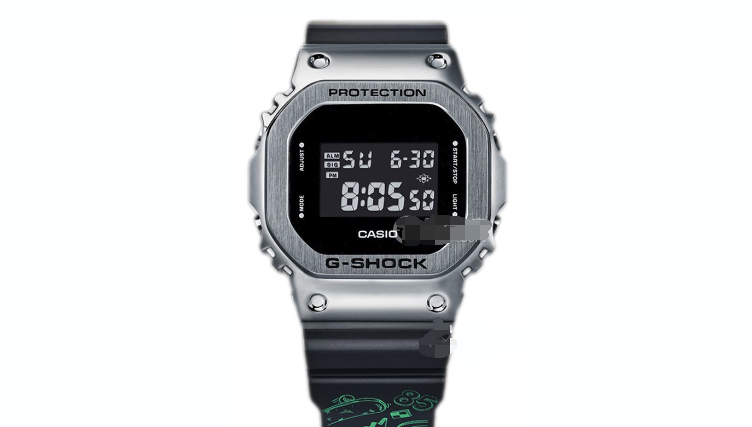 經典的數顯錶卡西歐G-SHOCK繫列GM-5600-1PRWYB