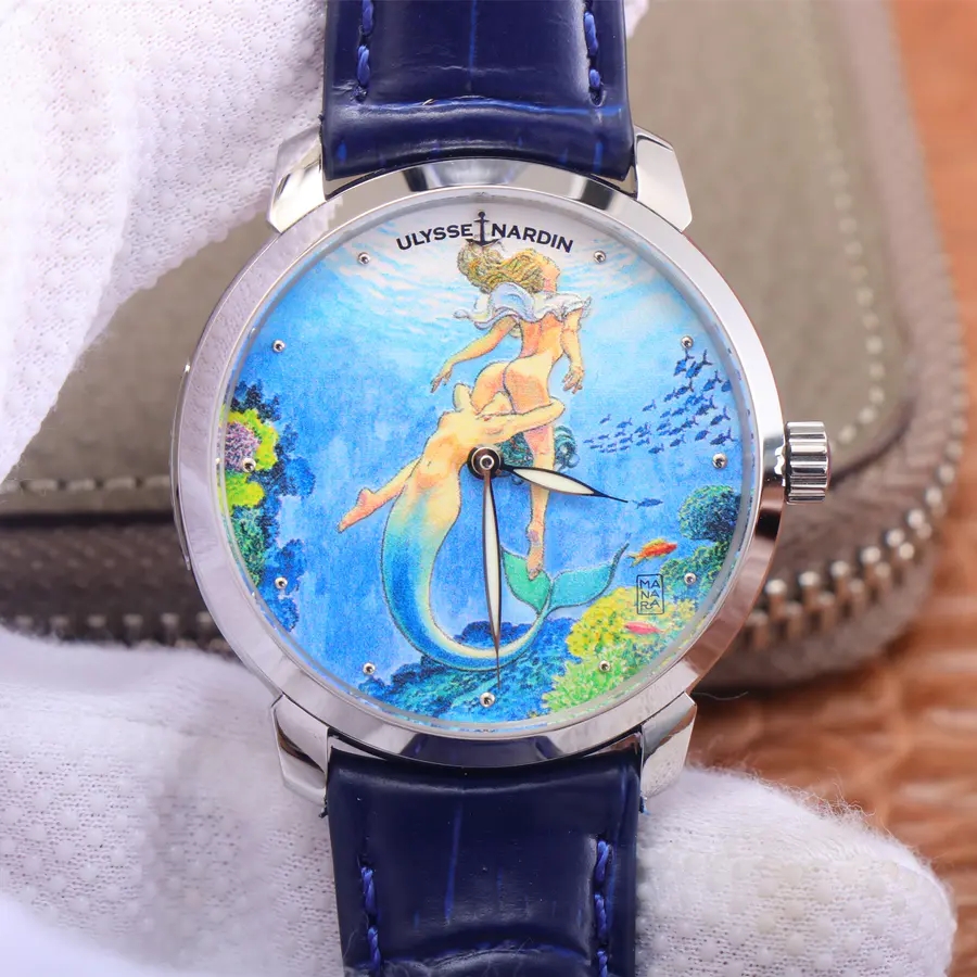 雅典手表复刻手表哪家做得好 FK厂出品雅典鎏金 3203-136LE-2 美人鱼￥3180