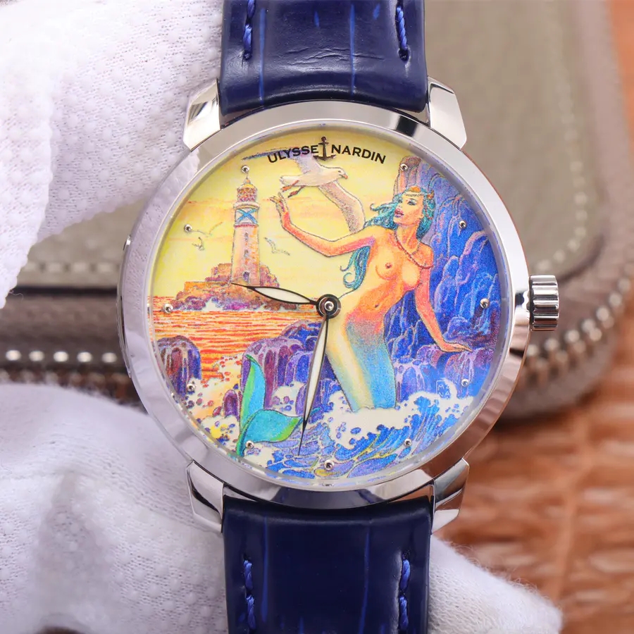 雅典錶美人魚潛水腕錶復刻手錶 FK廠出品雅典鎏金 3203-136LE-2￥3180