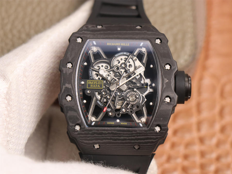 理查德米勒RM035-01密底碳釬維殼腕錶￥3980